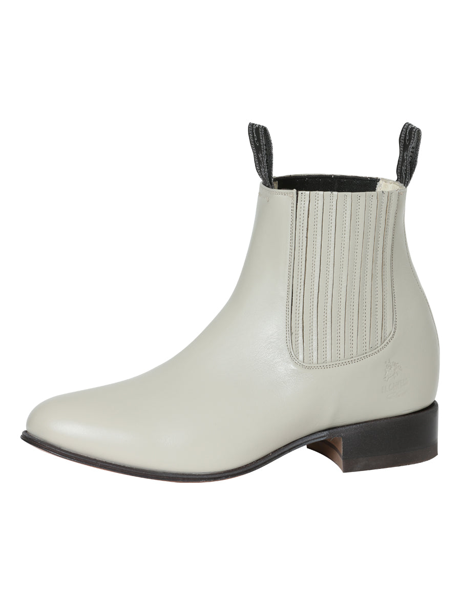 El Canelo Mens Charro Ankle Boot - Oyster
