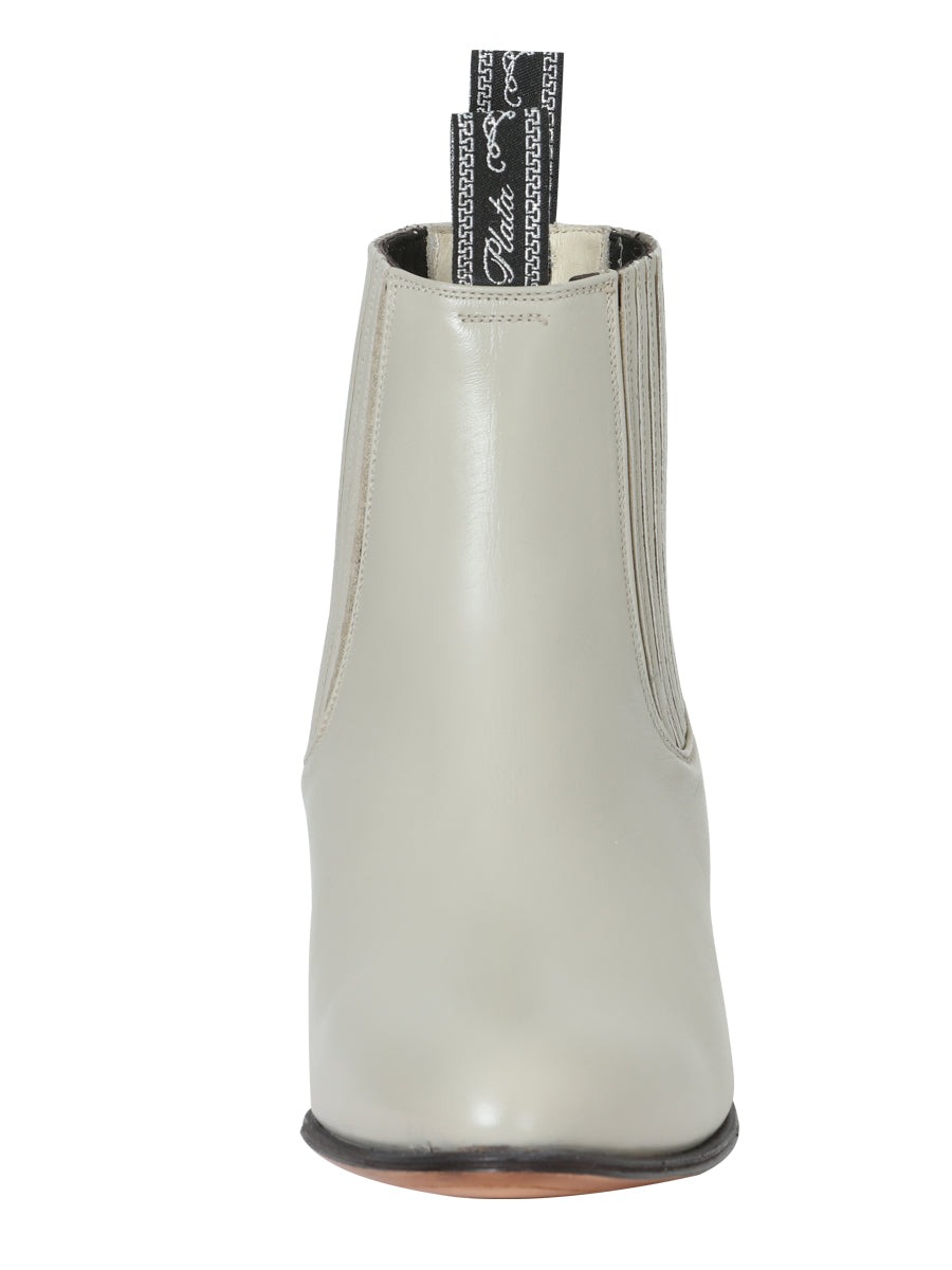 El Canelo Mens Charro Ankle Boot - Oyster