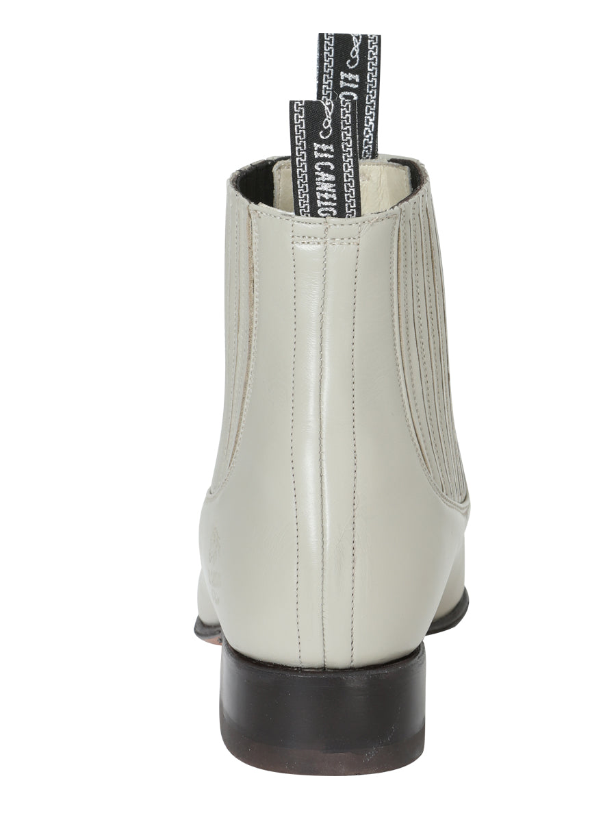 El Canelo Mens Charro Ankle Boot - Oyster