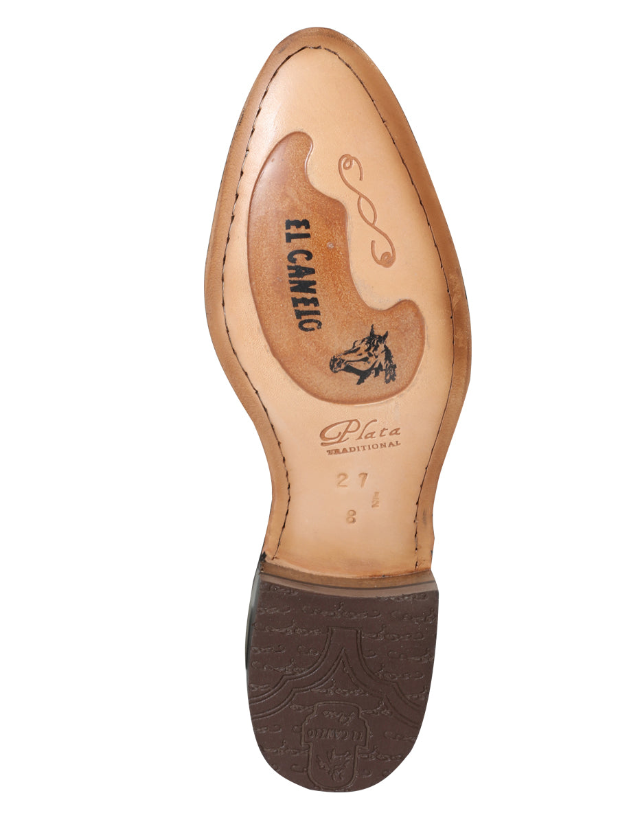 El Canelo Mens Charro Ankle Boot - Oyster