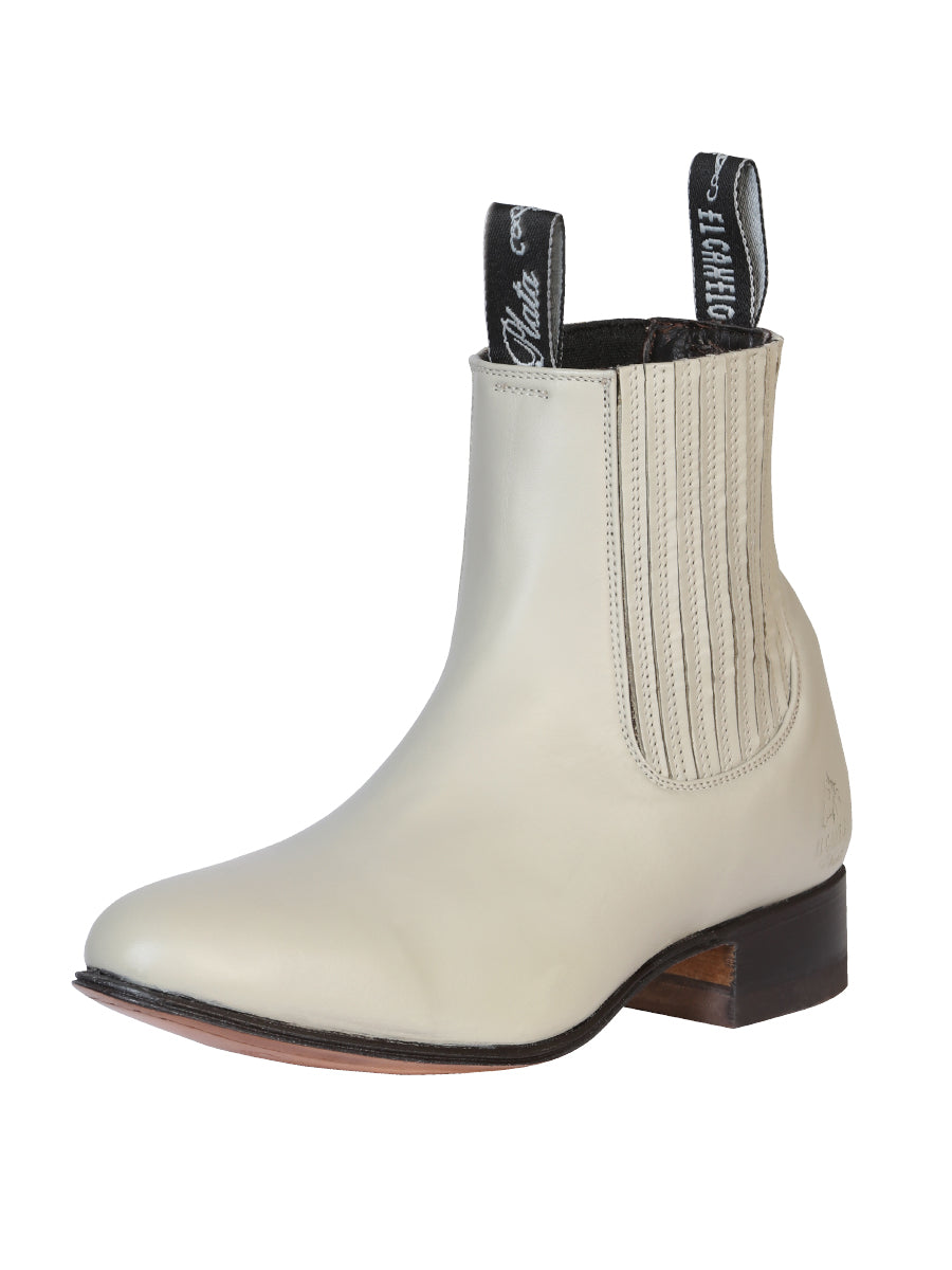 El Canelo Mens Charro Ankle Boot - Oyster
