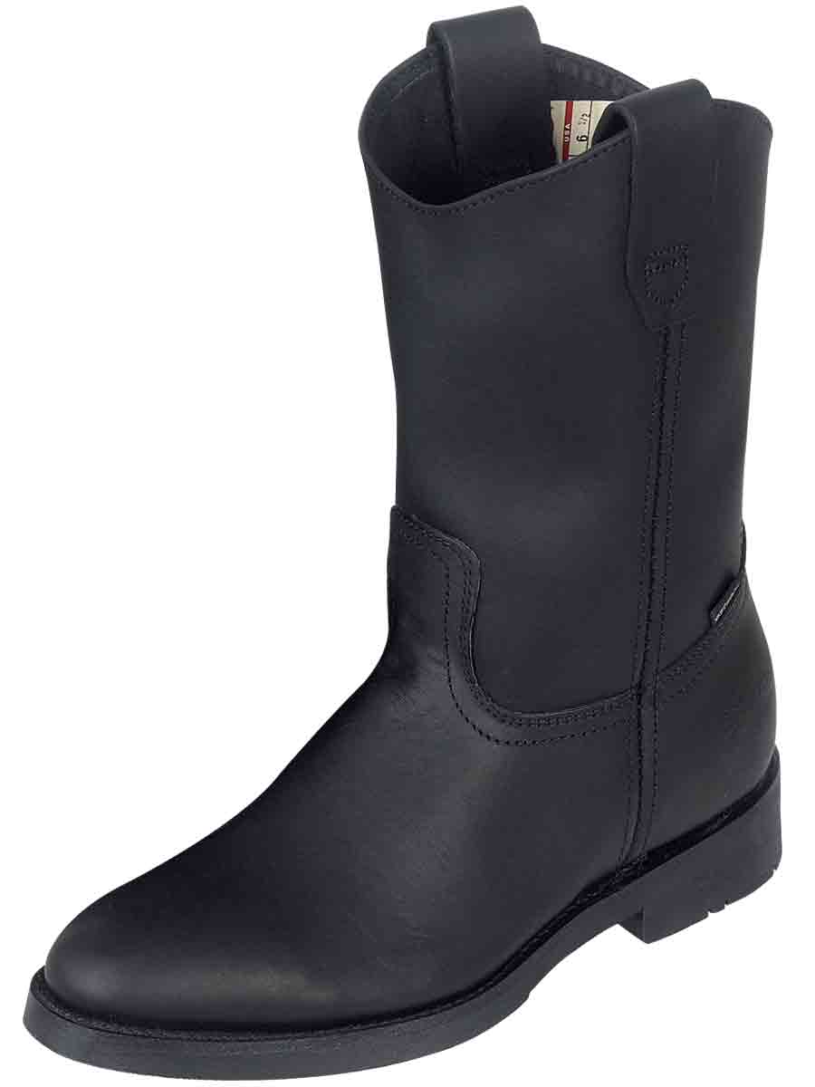 Establo Mens Work Boot Leather Grasso - Black 311