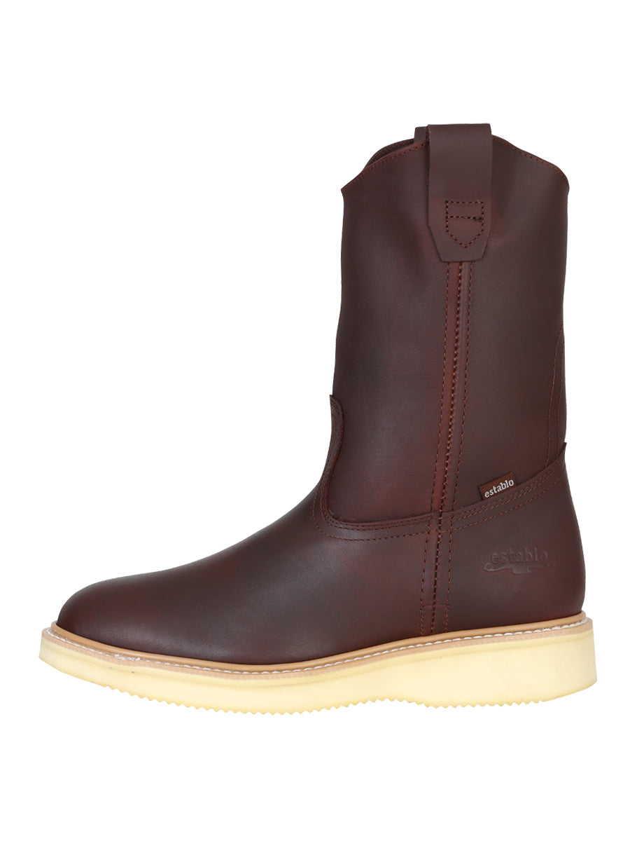 Establo Mens Wellington Work Boot Grasso Leather - Shedron 318