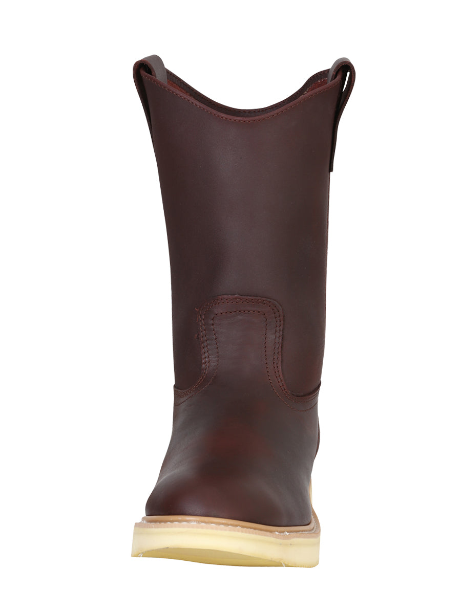Establo Mens Wellington Work Boot Grasso Leather - Shedron 318