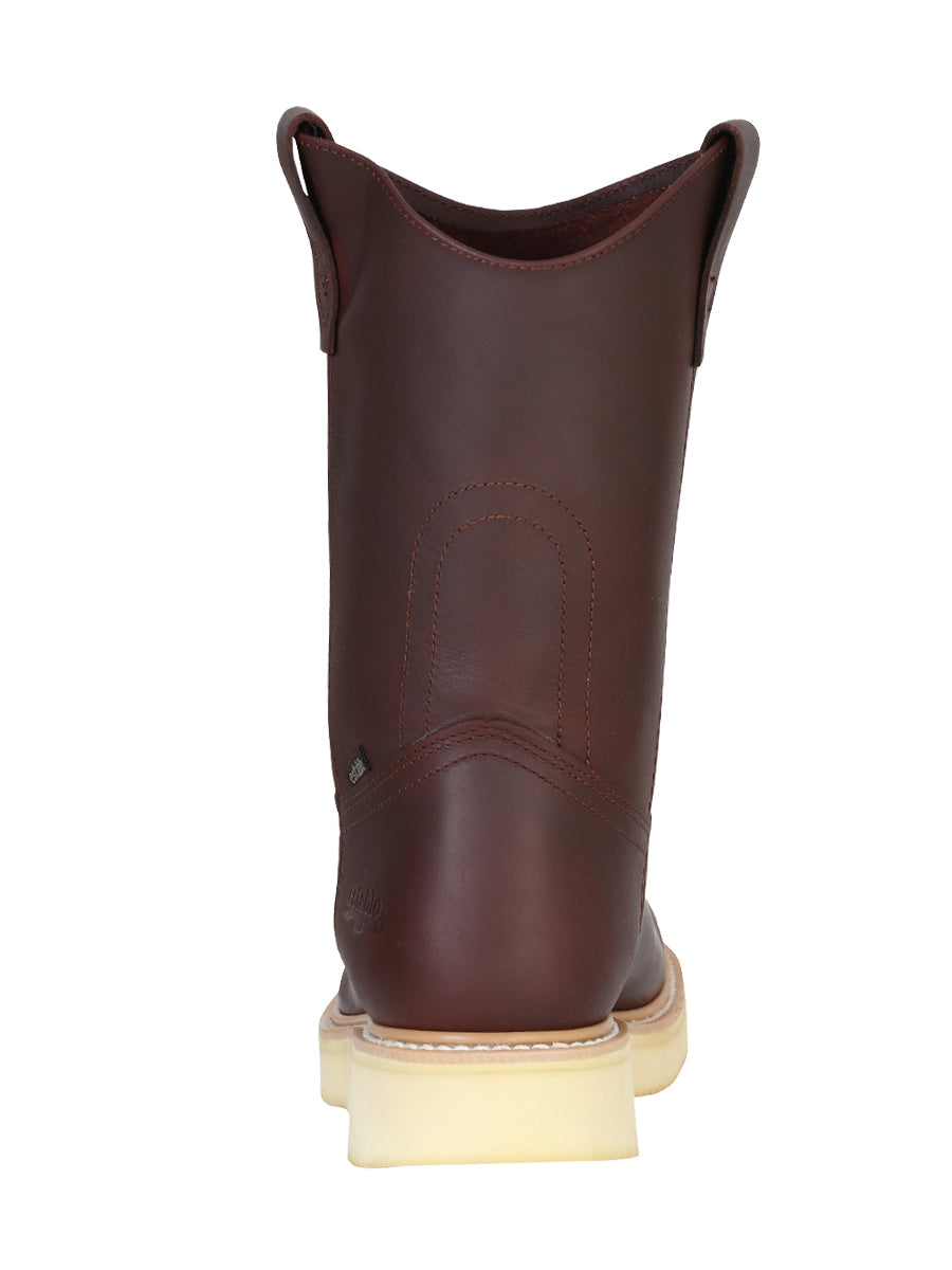 Establo Mens Wellington Work Boot Grasso Leather - Shedron 318