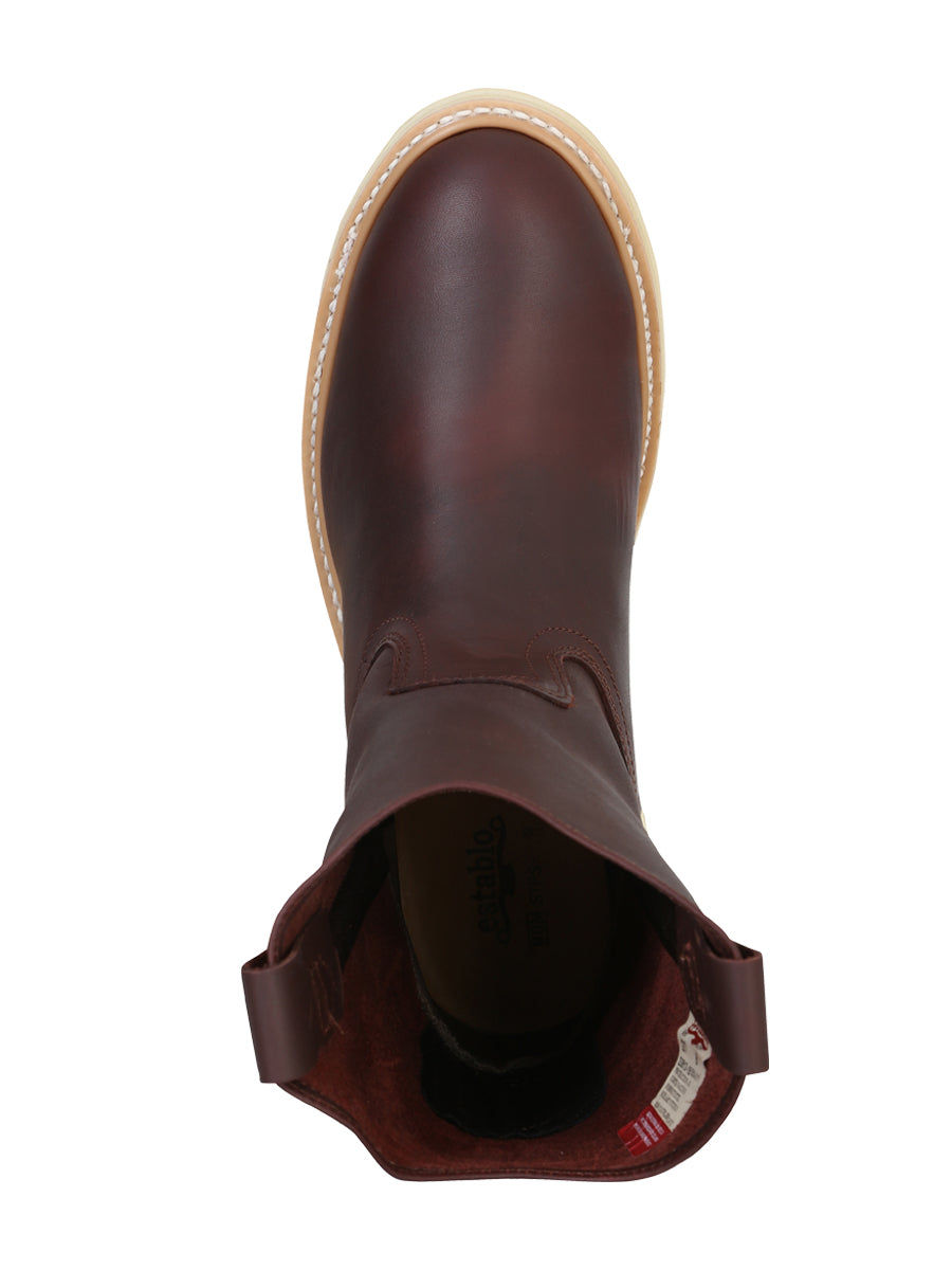 Establo Mens Wellington Work Boot Grasso Leather - Shedron 318