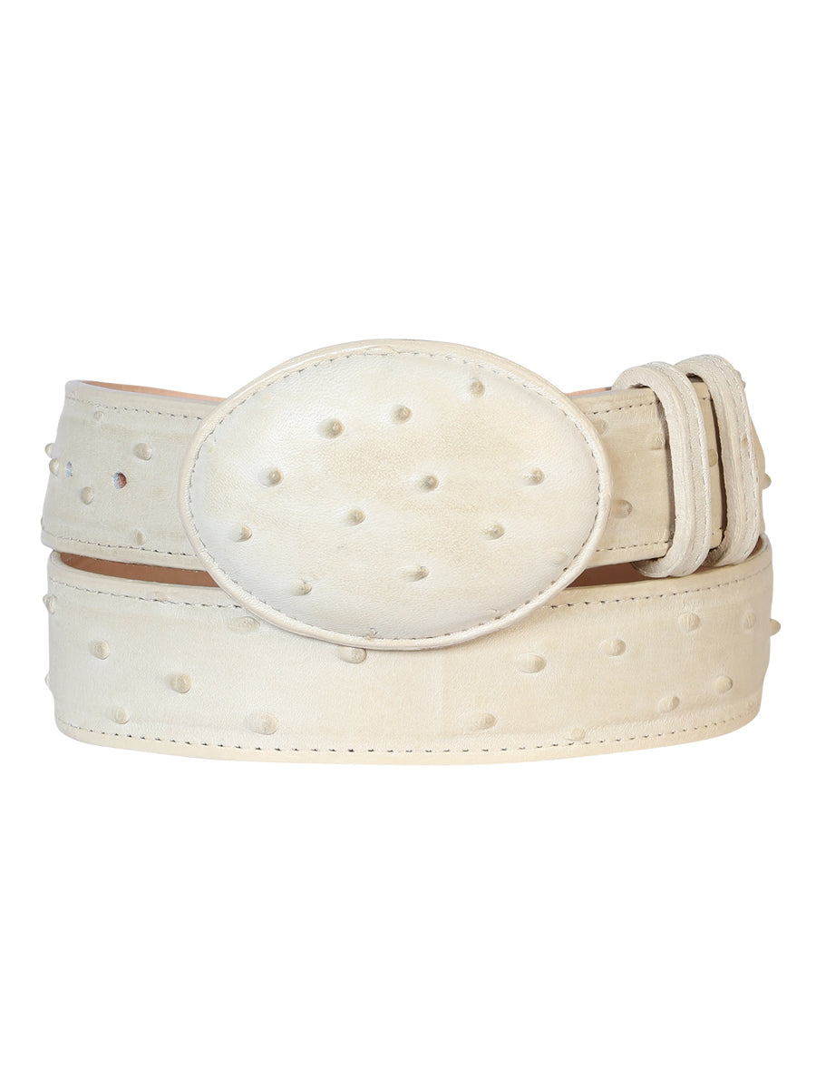 Senor de los Cielos Imitation Ostrich Belt - Bone 700