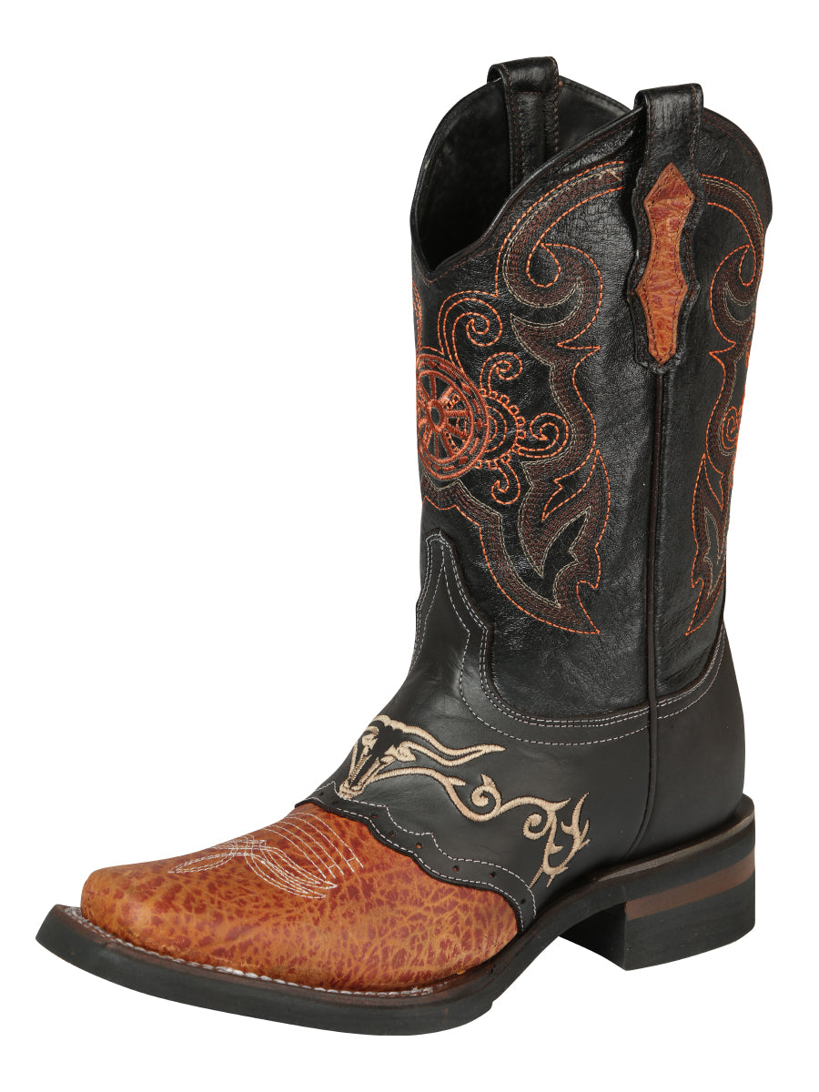 El General Mens Rodeo Boot with Embroidery - Shedron