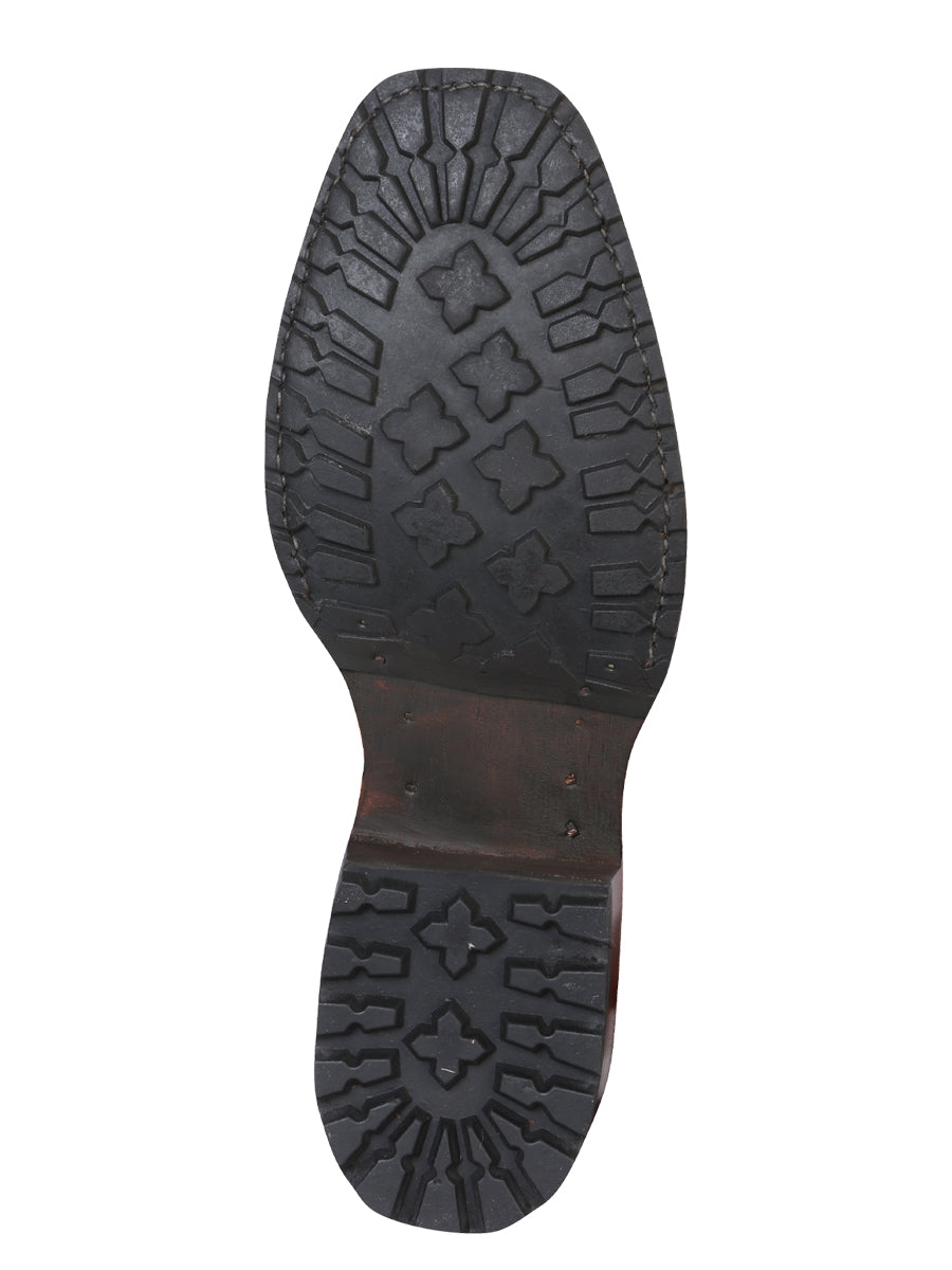 El General Mens Biker Boot - Crazy Dark Brown