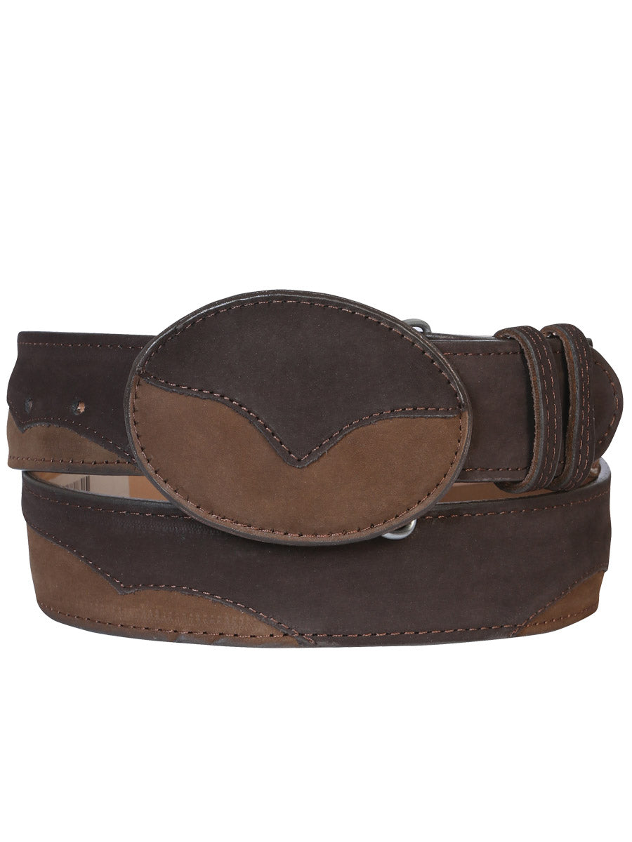 El General Leather Nobuck Belt - Choco 41108