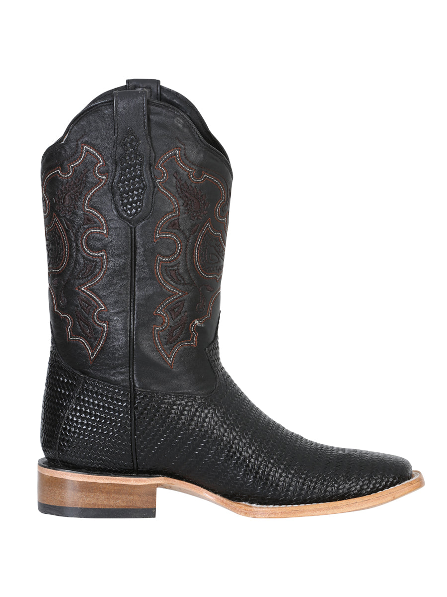 El General Mens Printed Rodeo Boot - Black 41790
