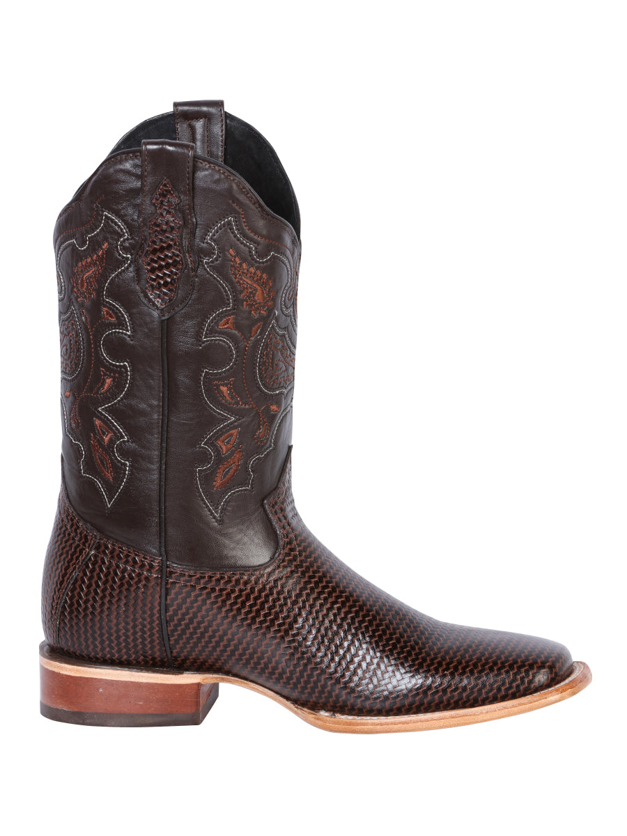 El General Mens Printed Rodeo Boot - Cigar 41791