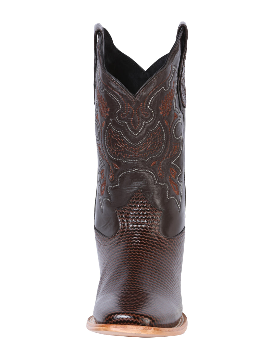 El General Mens Printed Rodeo Boot - Cigar 41791