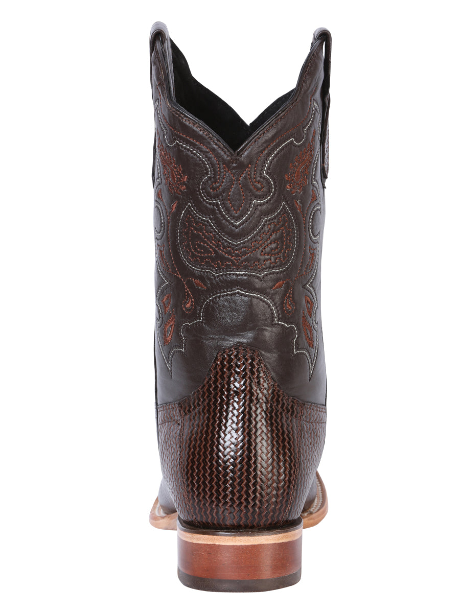 El General Mens Printed Rodeo Boot - Cigar 41791