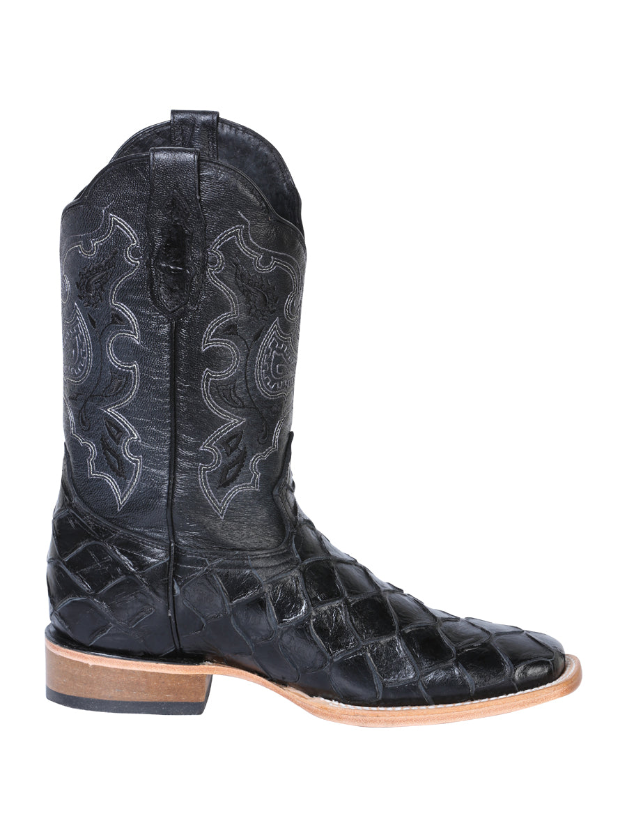 El General Mens Pinted Piracu Rodeo Boot - Black 41792