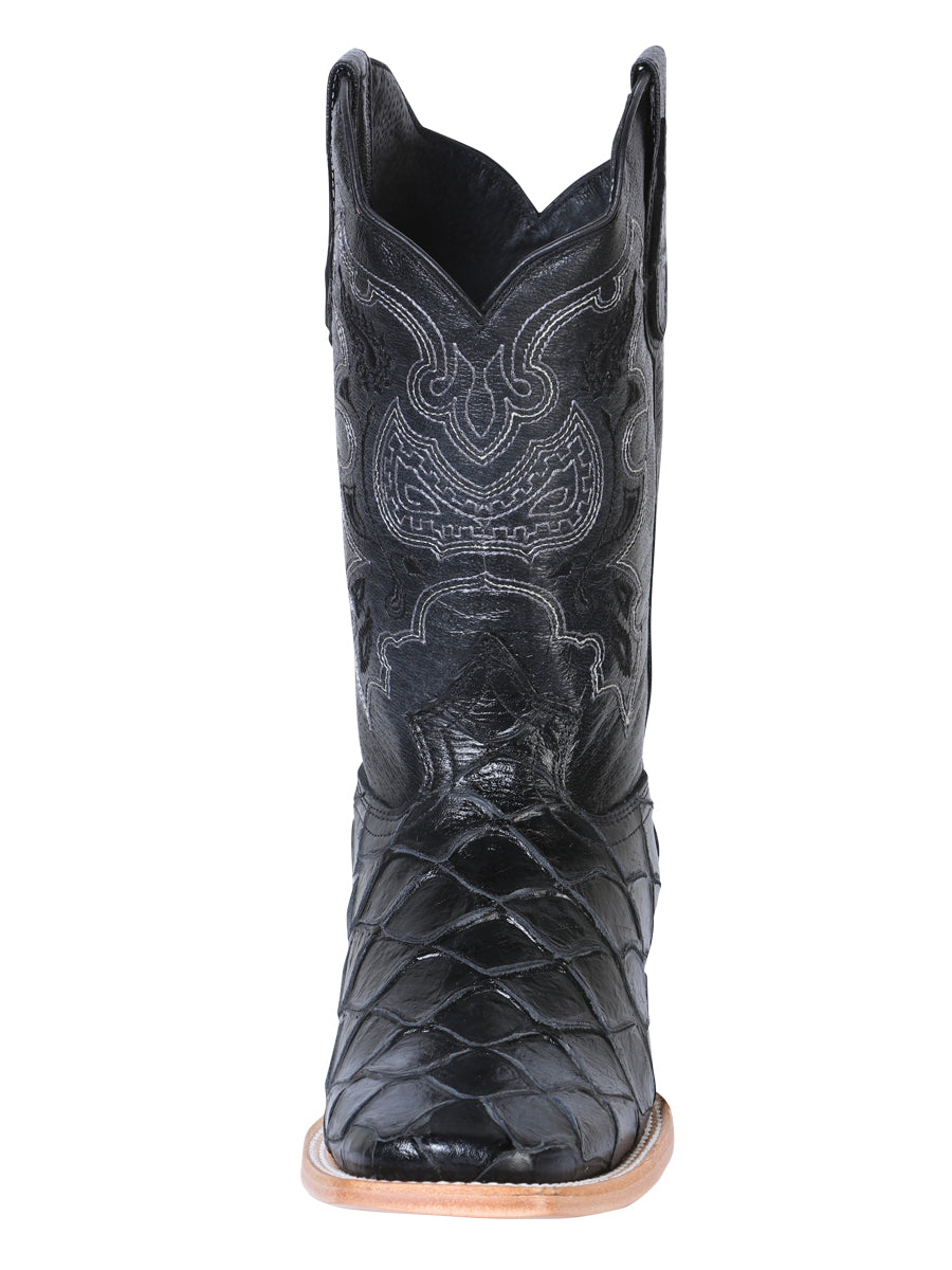 El General Mens Pinted Piracu Rodeo Boot - Black 41792