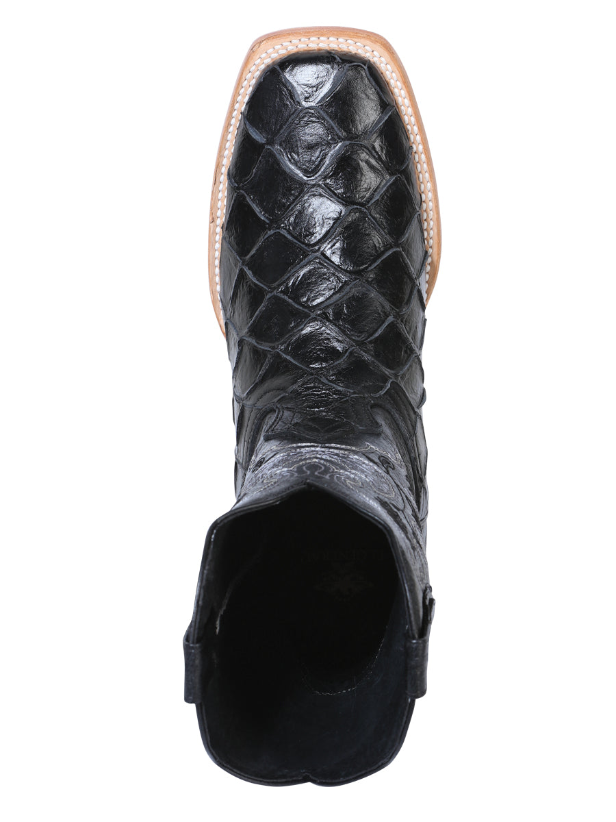 El General Mens Pinted Piracu Rodeo Boot - Black 41792