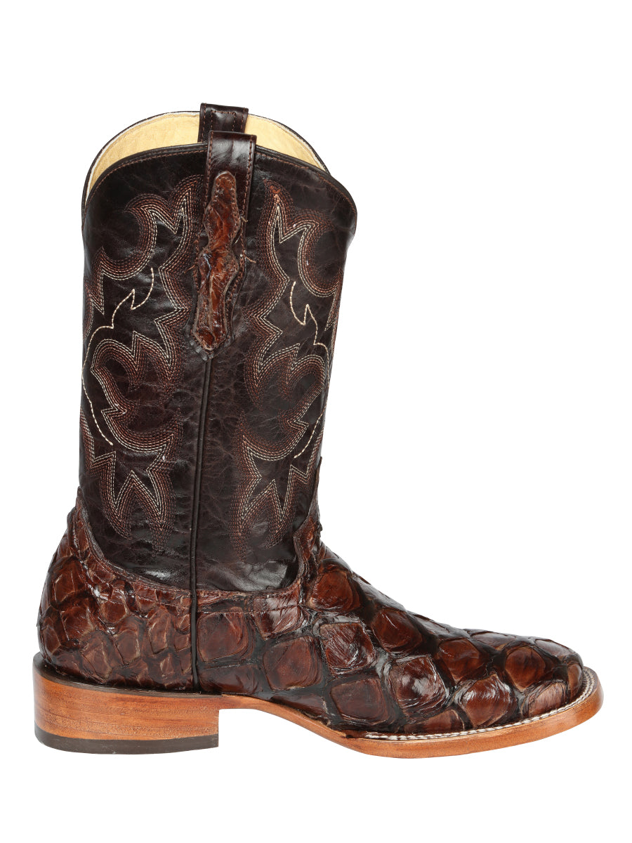 El General Mens Pirarucu Rodeo Boots - Brown