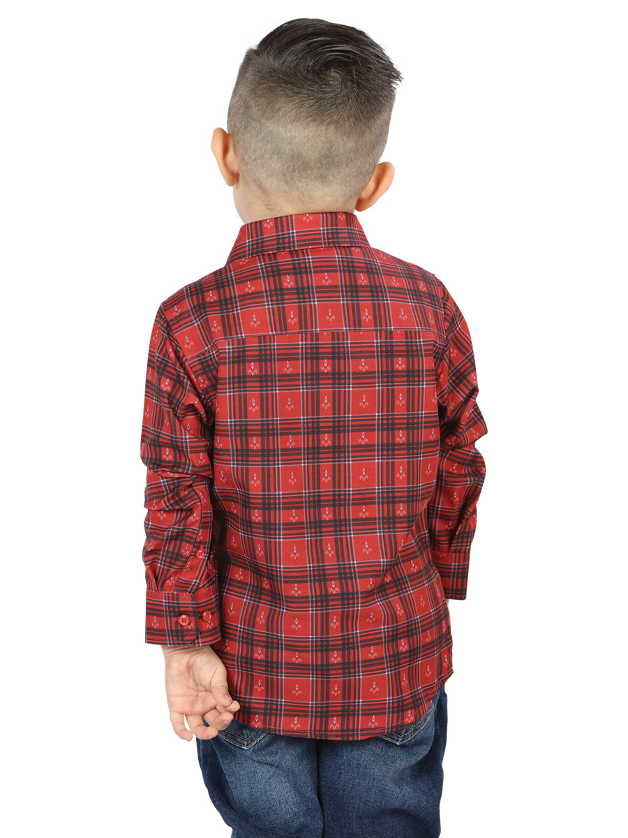 El General Kids Casual Long-Sleeve Shirt - Red