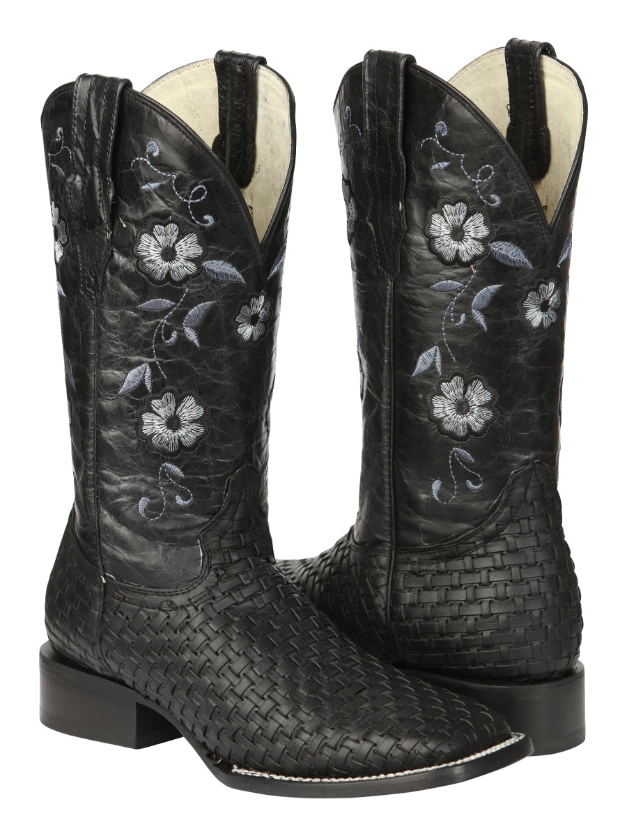 El General Womens Rodeo Petatillo Boots - Black 44856