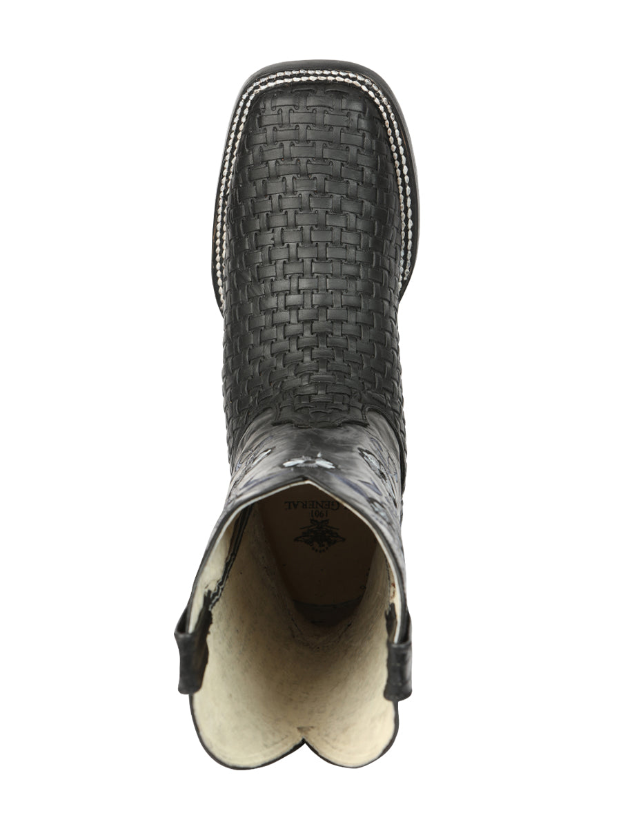 El General Womens Rodeo Petatillo Boots - Black 44856