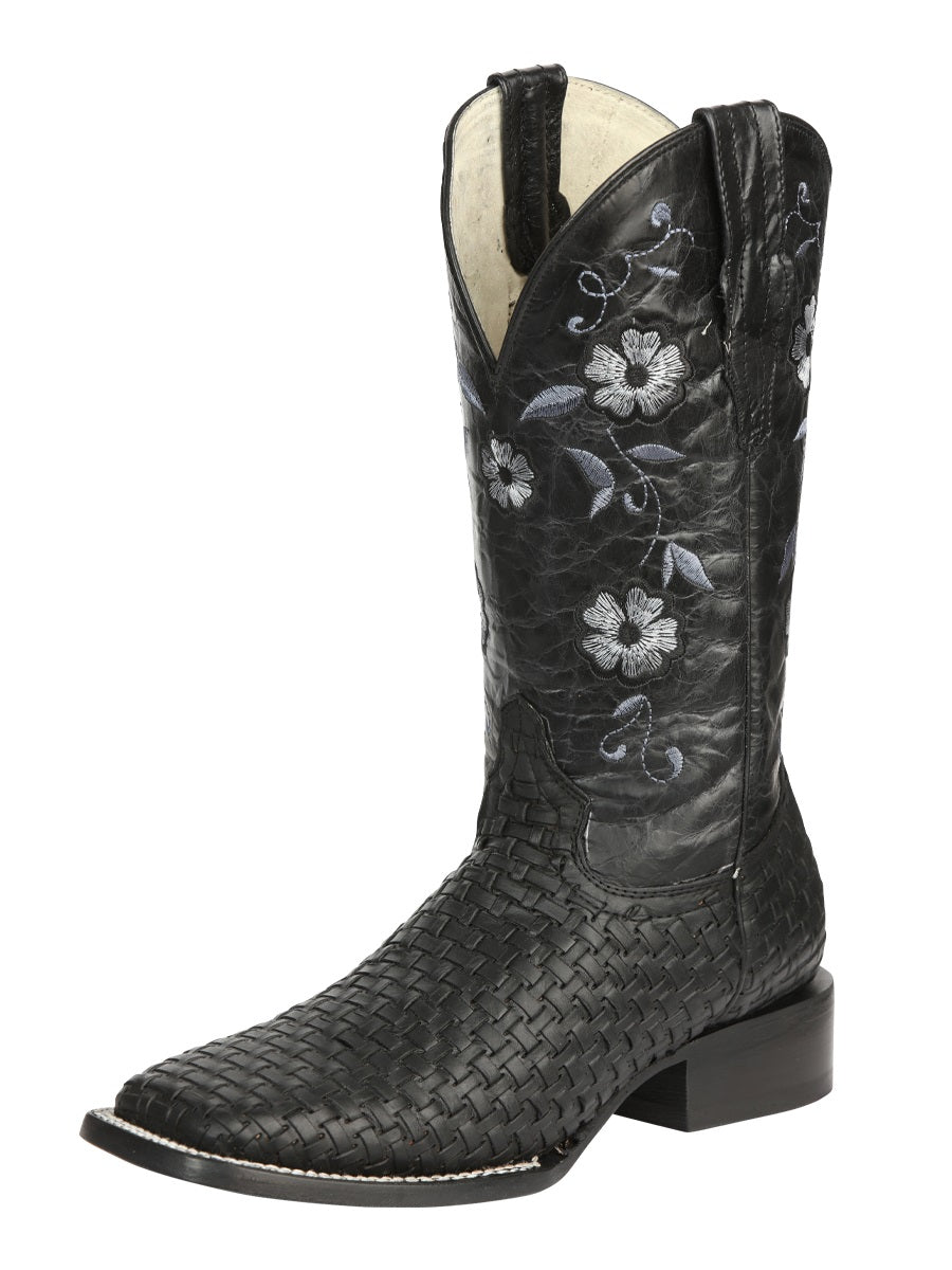 El General Womens Rodeo Petatillo Boots - Black 44856