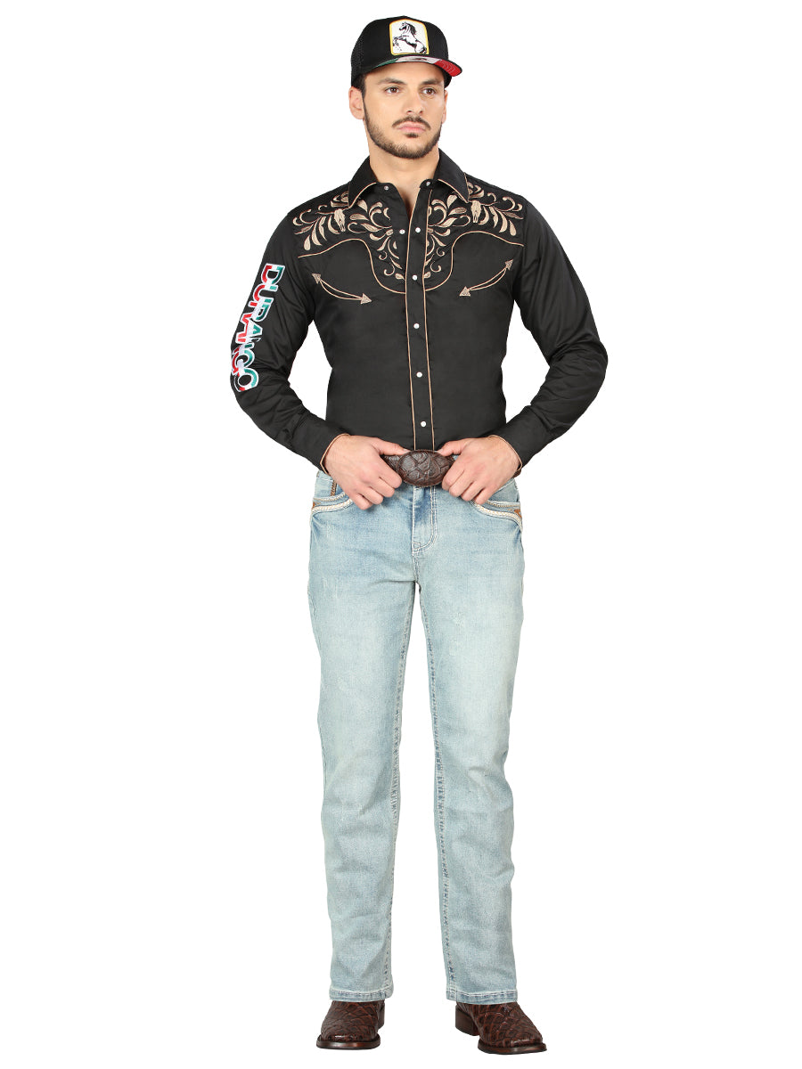Centenario Mens Bootcut Denim Jeans (Light Blue)