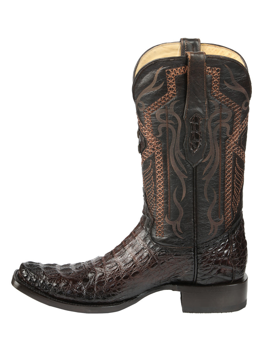 El General Mens Exotic Caiman Nuca Cowboy Boots - Brown