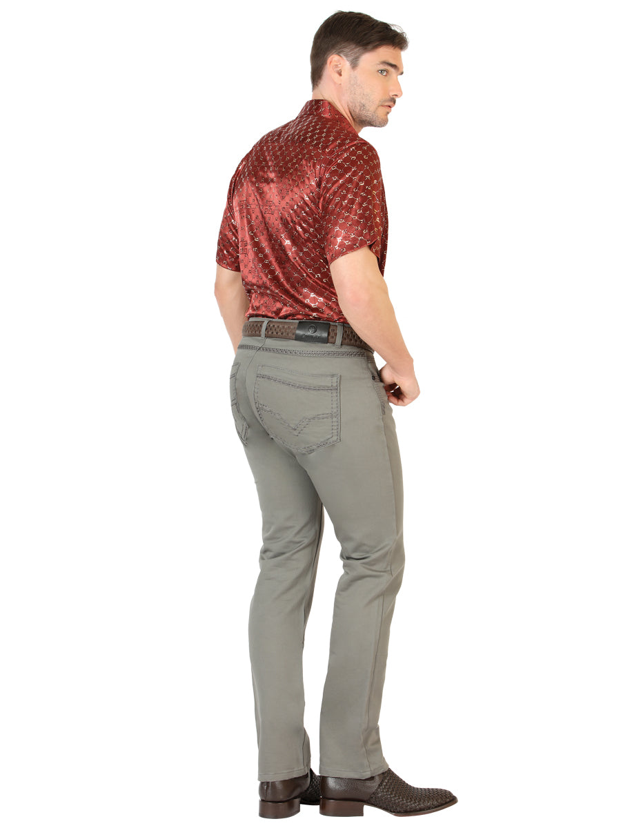 Centenario Mens Slim Fit Denim Pants - Grey 45541