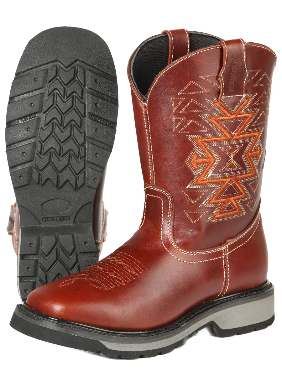 El General Rodeo Work Boot - Bovino Wine 51273