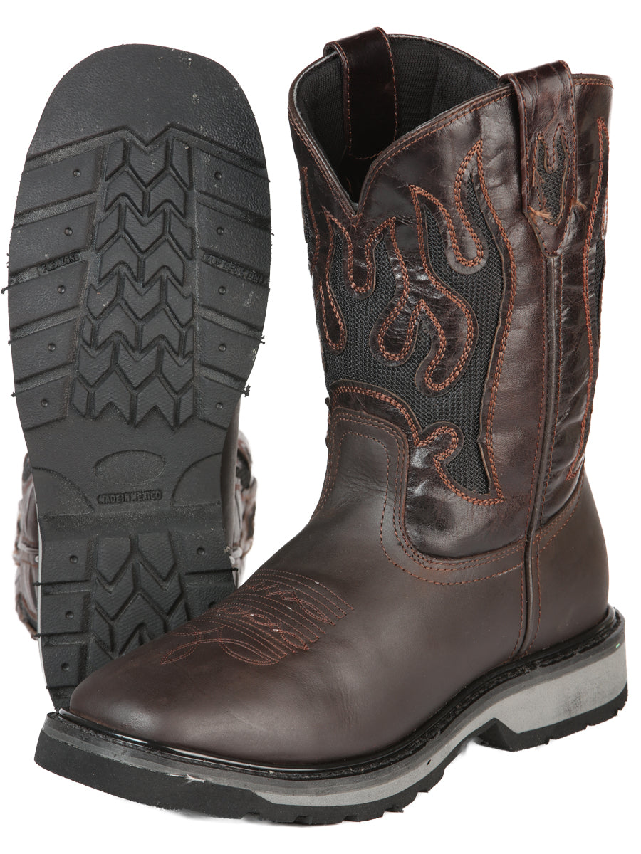 El General Rodeo Work Boot - Crazy Dark Brown 51275