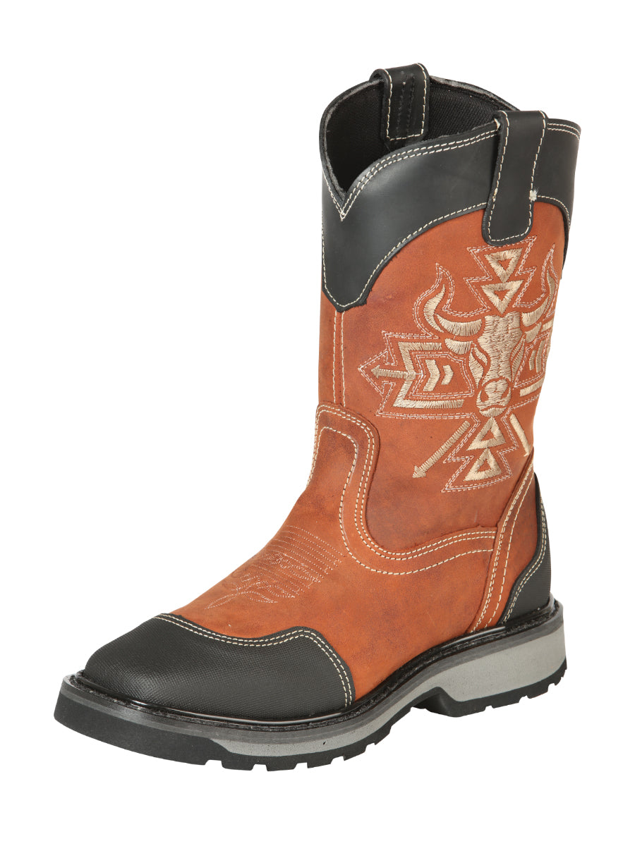El General Rodeo Work Boot - Crazy Kansas Black/ Honey 51281