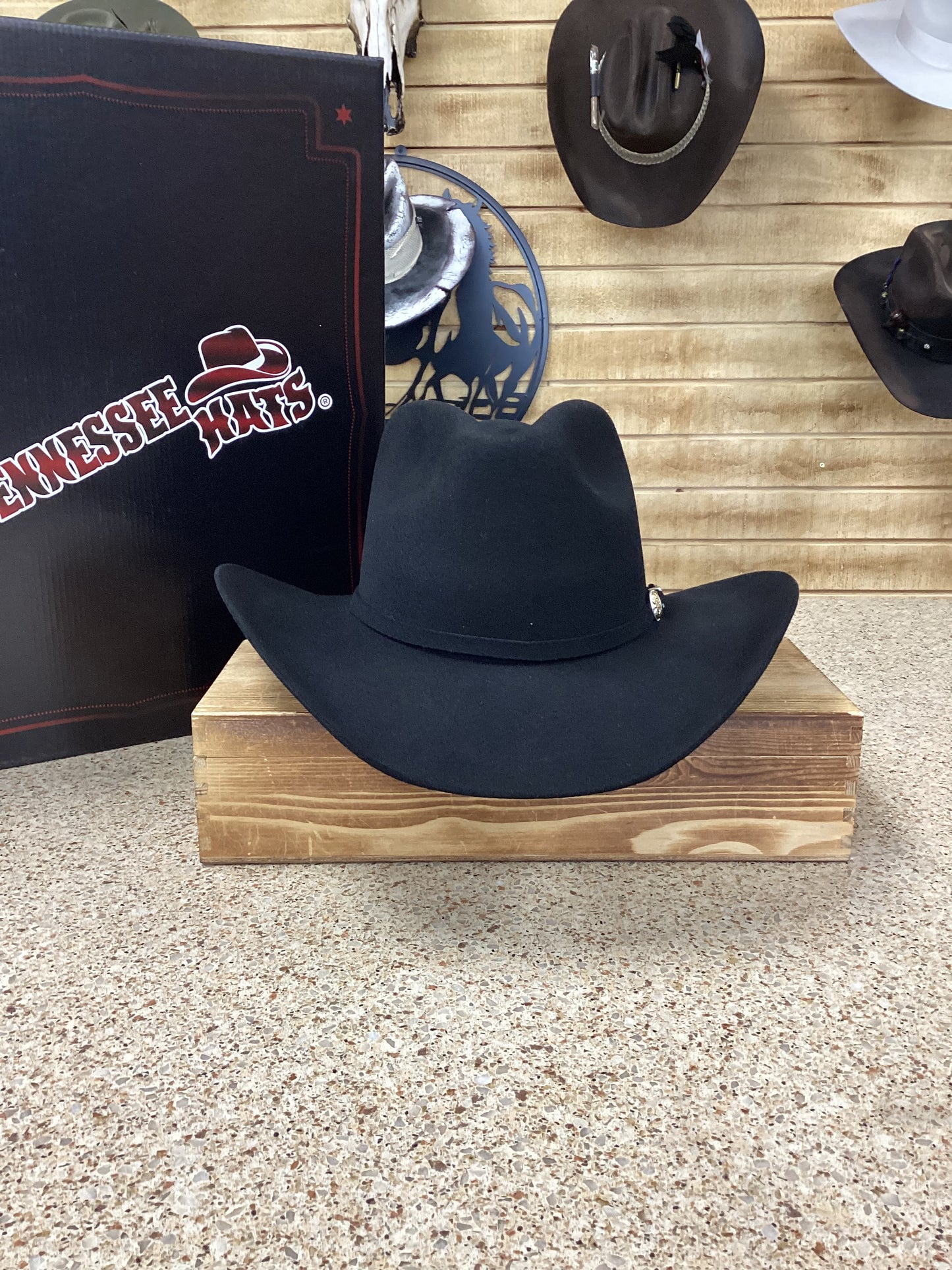 Tennessee Hats 6X Indiana Alta Wool Felt Hat -Black