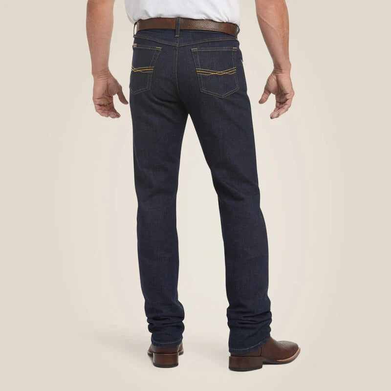 Ariat Mens M1 Vintage Stretch Legacy Stackable Straight Leg Jean -Abraded Rinse