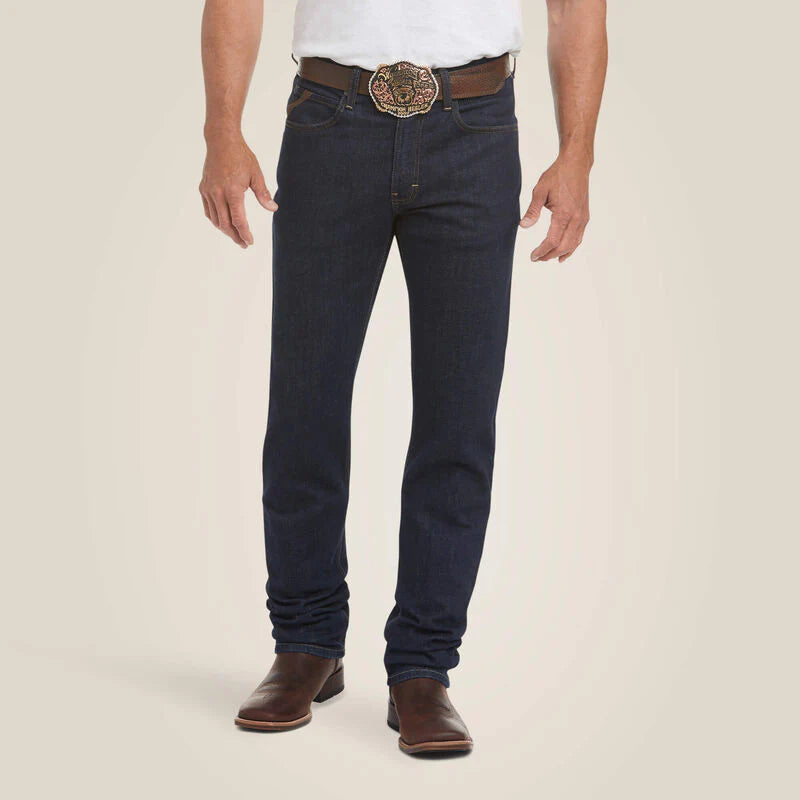 Ariat Mens M1 Vintage Stretch Legacy Stackable Straight Leg Jean -Abraded Rinse