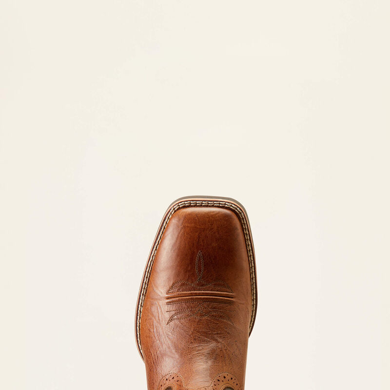 Ariat Mens Sport Wide Square Toe Cowboy Boot - Peanute Butter/Chaga Brown 10035996