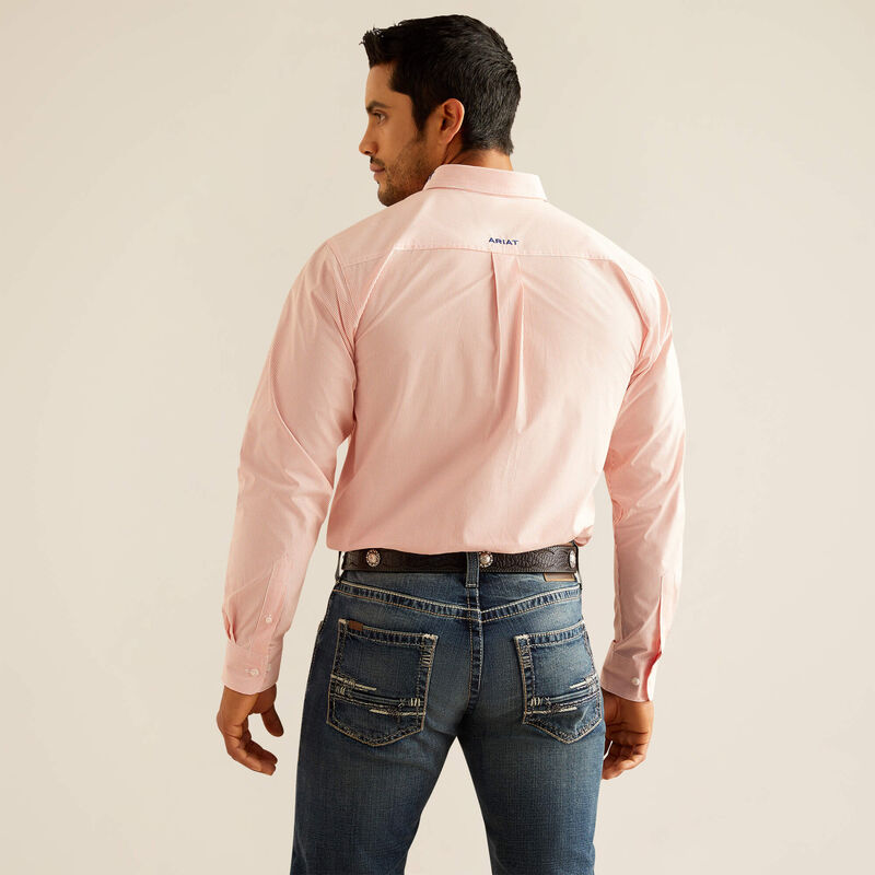 Ariat Mens Pro Series Team Gerson Fitted Shirt - Orange