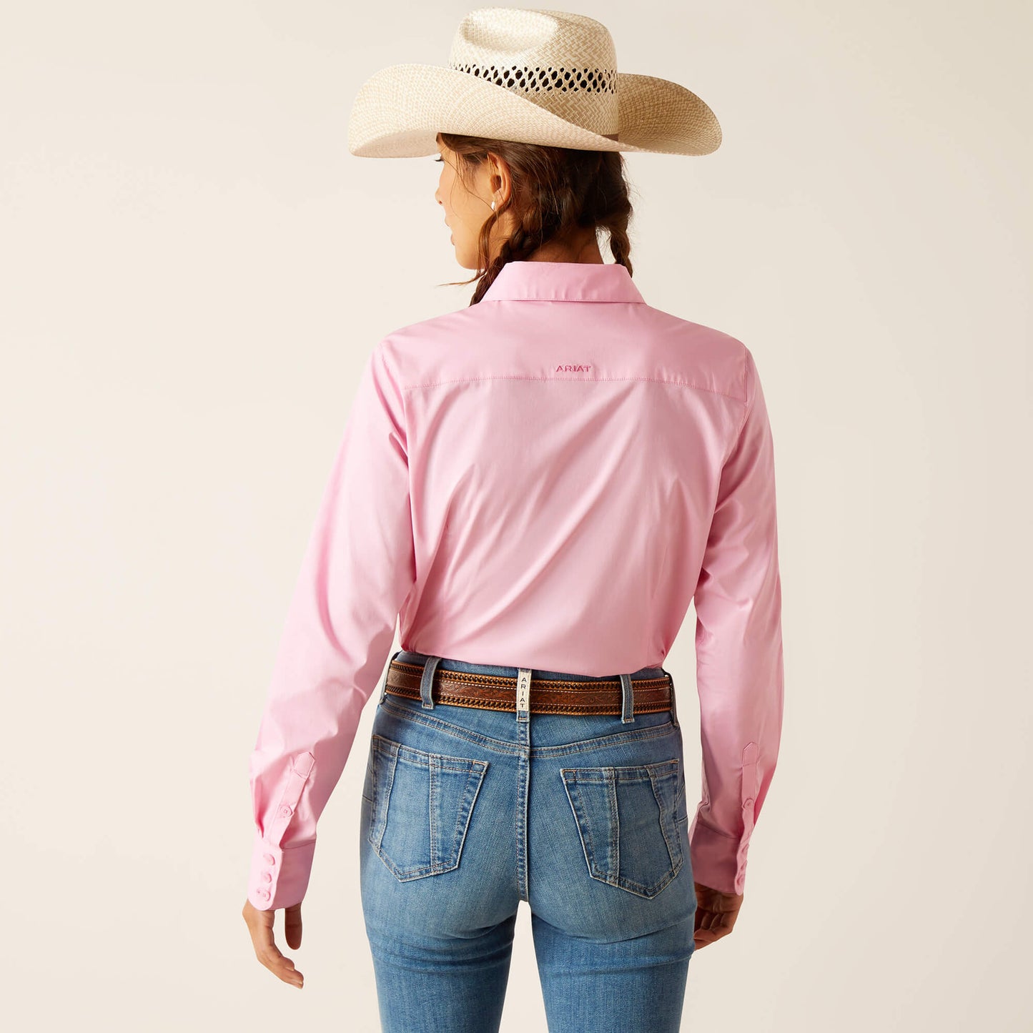 Ariat Womens Team Kirby Stretch Shirt - Prism Pink
