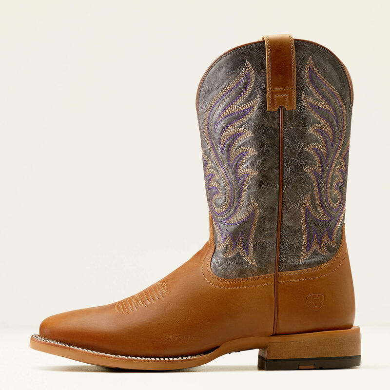 Ariat Mens Cattle Call Wide Square Toe Cowboy Boot - Rodeo Tan