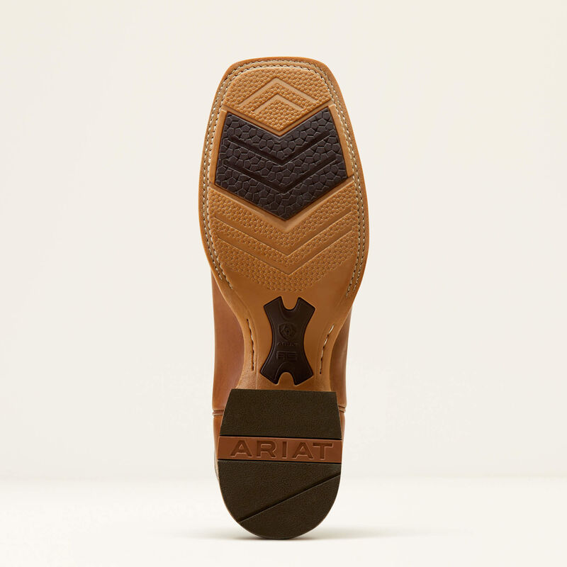 Ariat Mens Cattle Call Wide Square Toe Cowboy Boot - Rodeo Tan