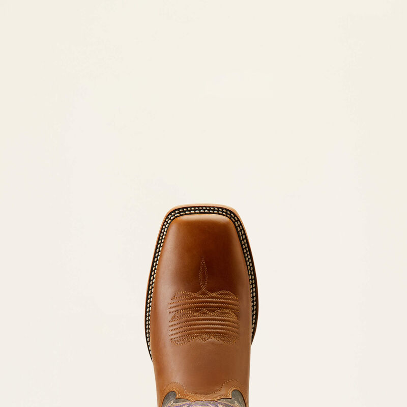 Ariat Mens Cattle Call Wide Square Toe Cowboy Boot - Rodeo Tan