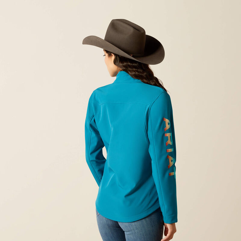 Ariat Womens New Team Softshell Jacket - Ocean Depths/Retro Ranch Print