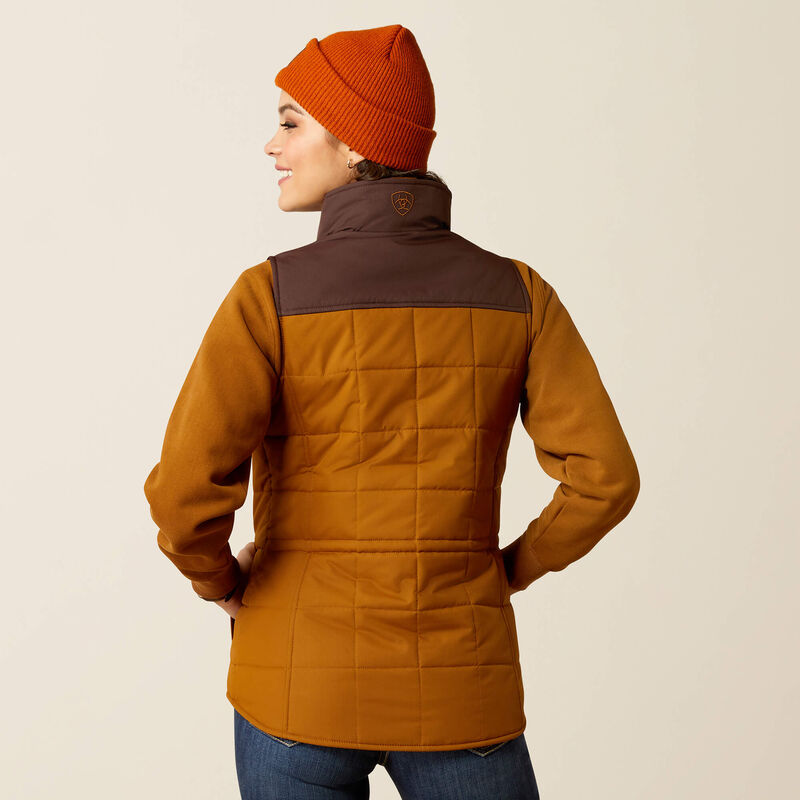 Ariat Womens Crius Insulated Vest - Chestnut/Chocolate Plum
