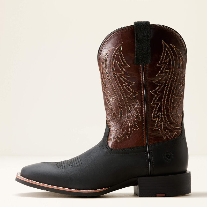 Ariat Mens Sport Big Country Cowboy Boot -Basix Black|Mahagony 10053629
