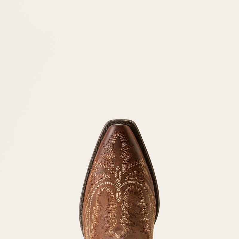 Ariat Womens Round Up Collins D Toe Western Boot - Rafter Tan 10053788
