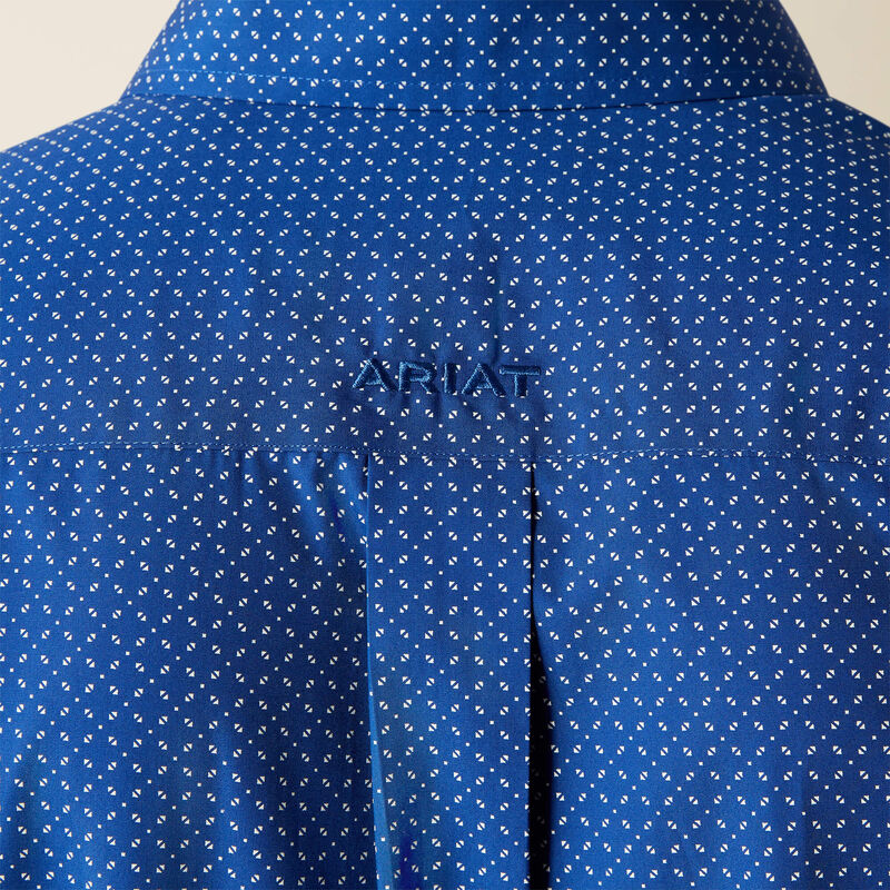 Ariat Mens Wrinkle Free Bodie Classic Fit Shirt - Navy