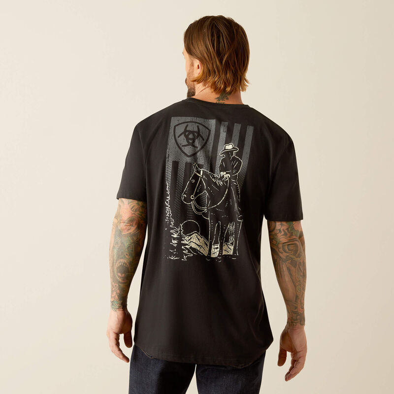 Ariat Mens Big Sky Freedom T-Shirt - Black