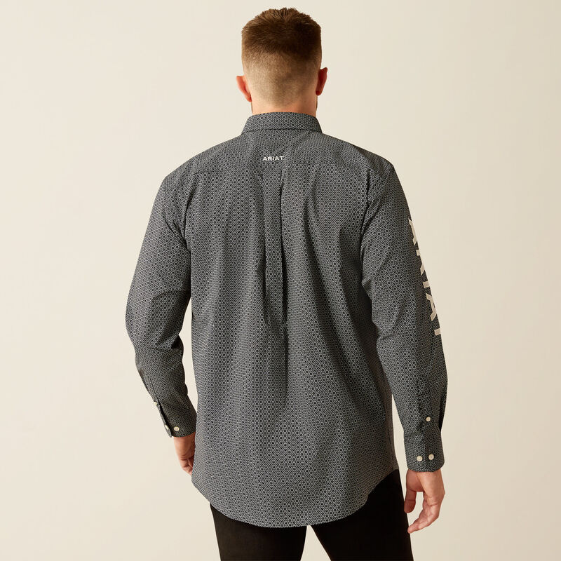 Ariat Mens Team Fowler Classic Fit Shirt - Black/White
