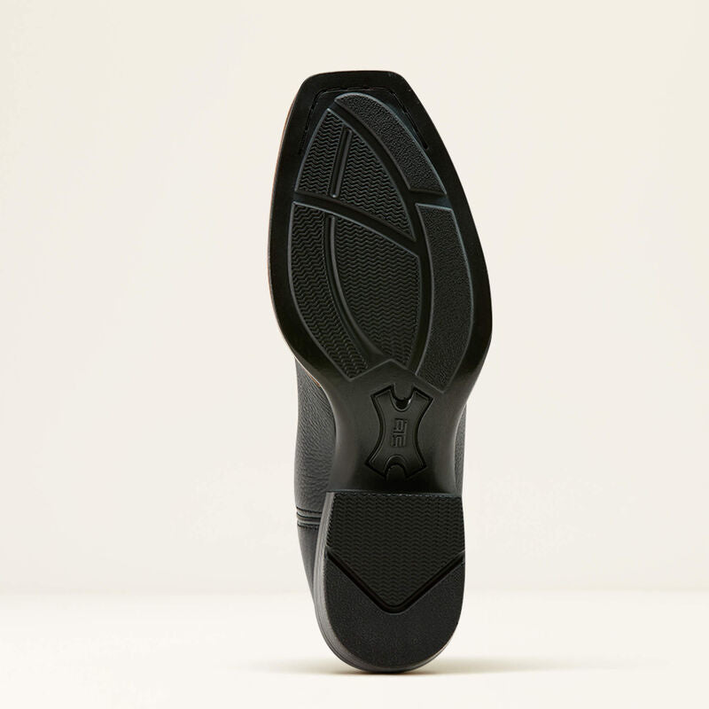 Ariat Womens Junction Narrow Cutter Toe Western Boot - Black Deertan