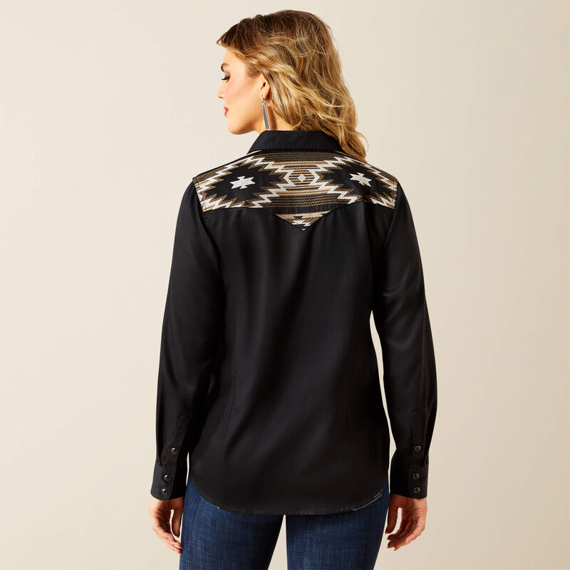 Ariat Womens Dawn Western Shirt - Black